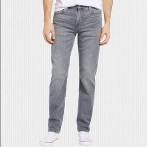 7 For All Mankind The Standard Grey Straight Leg Jeans, size 31x32